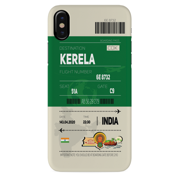 Kerala ticket Printed Slim Cases and Cover for iPhone X