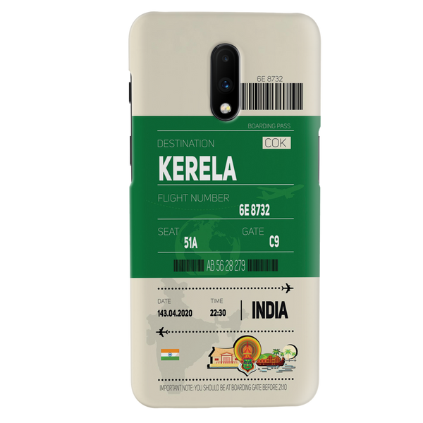 Kerala ticket Printed Slim Cases and Cover for OnePlus 7