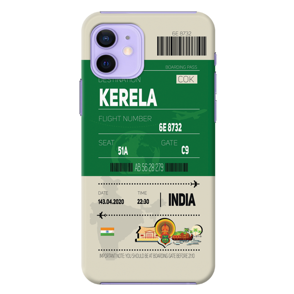 Kerala ticket Printed Slim Cases and Cover for iPhone 12