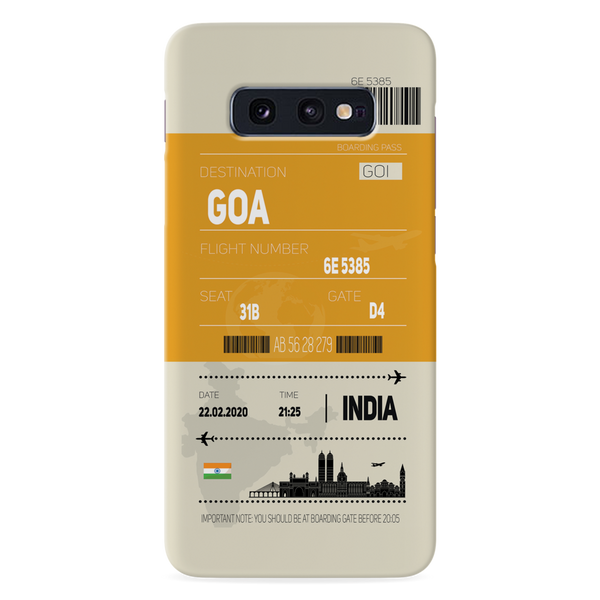 Goa ticket Printed Slim Cases and Cover for Galaxy S10E
