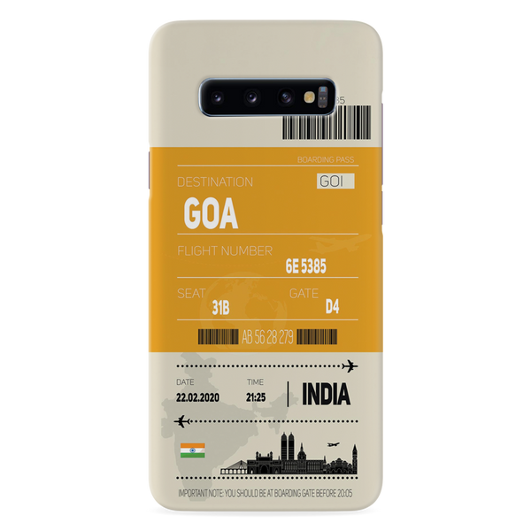 Goa ticket Printed Slim Cases and Cover for Galaxy S10