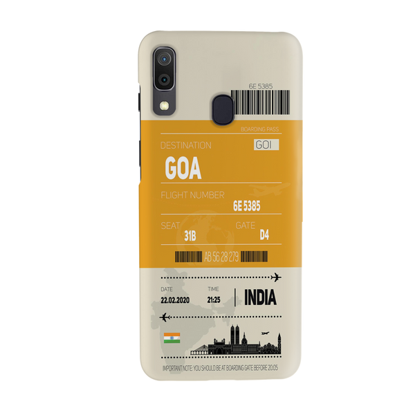 Goa ticket Printed Slim Cases and Cover for Galaxy A20