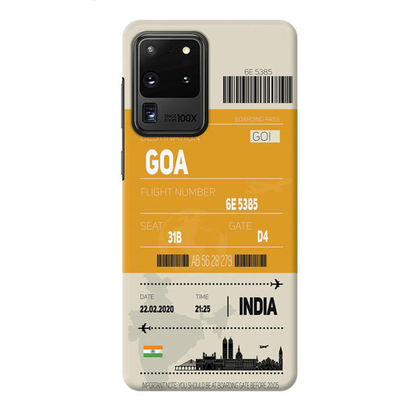 Goa ticket Printed Slim Cases and Cover for Galaxy S20 Ultra