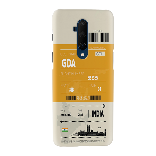 Goa ticket Printed Slim Cases and Cover for OnePlus 7T Pro