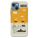 Goa ticket Printed Slim Cases and Cover for iPhone 13