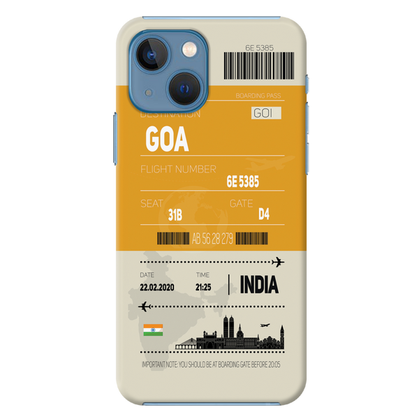 Goa ticket Printed Slim Cases and Cover for iPhone 13