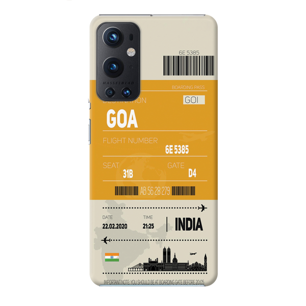 Goa ticket Printed Slim Cases and Cover for OnePlus 9 Pro