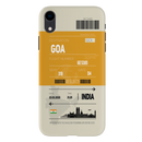 Goa ticket Printed Slim Cases and Cover for iPhone XR