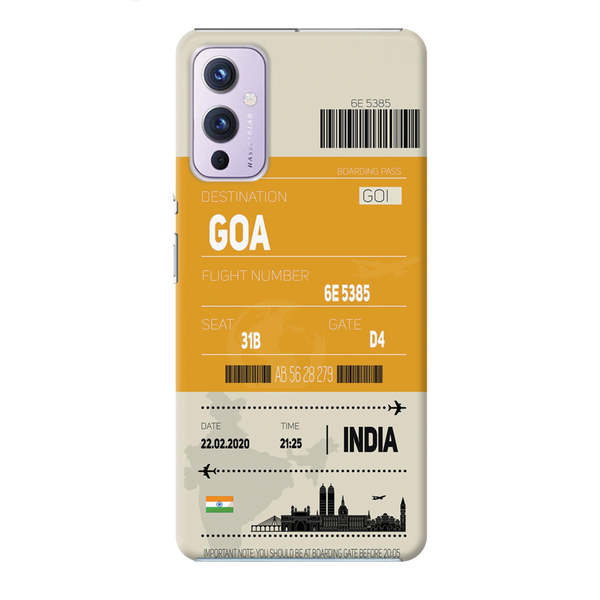 Goa ticket Printed Slim Cases and Cover for OnePlus 9