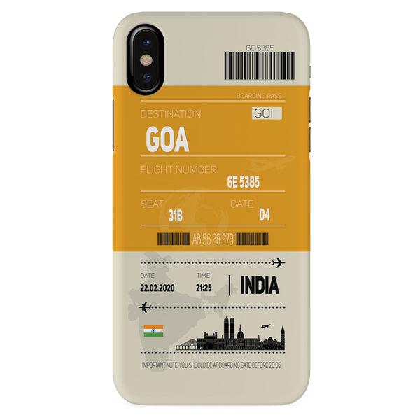 Goa ticket Printed Slim Cases and Cover for iPhone X