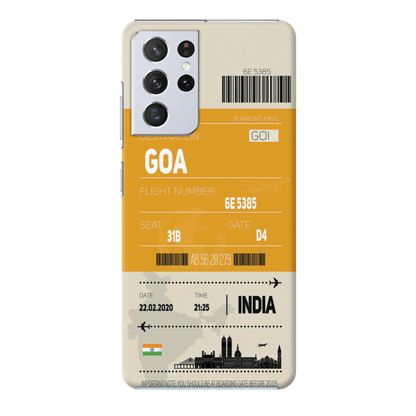 Goa ticket Printed Slim Cases and Cover for Galaxy S21 Ultra