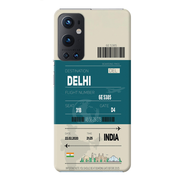 Delhi ticket Printed Slim Cases and Cover for OnePlus 9 Pro