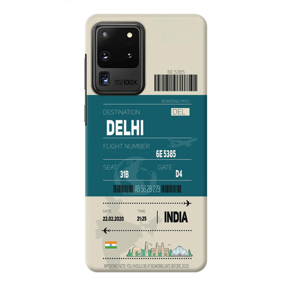 Delhi ticket Printed Slim Cases and Cover for Galaxy S20 Ultra