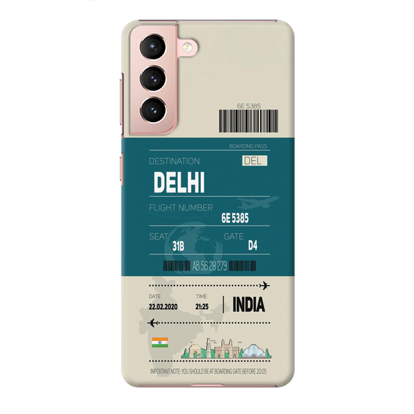 Delhi ticket Printed Slim Cases and Cover for Galaxy S21