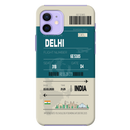 Delhi ticket Printed Slim Cases and Cover for iPhone 12 Mini