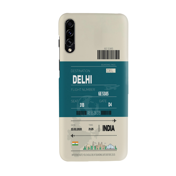 Delhi ticket Printed Slim Cases and Cover for Galaxy A50S