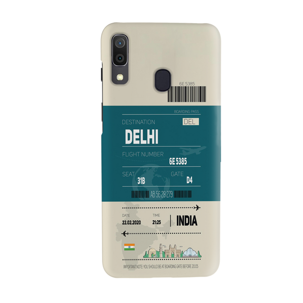 Delhi ticket Printed Slim Cases and Cover for Galaxy A30
