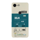 Delhi ticket Printed Slim Cases and Cover for Pixel 3