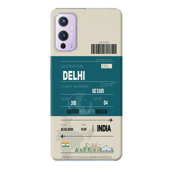 Delhi ticket Printed Slim Cases and Cover for OnePlus 9