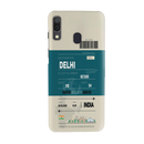 Delhi ticket Printed Slim Cases and Cover for Galaxy A20