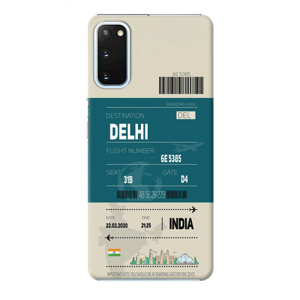 Delhi ticket Printed Slim Cases and Cover for Galaxy S20 Plus