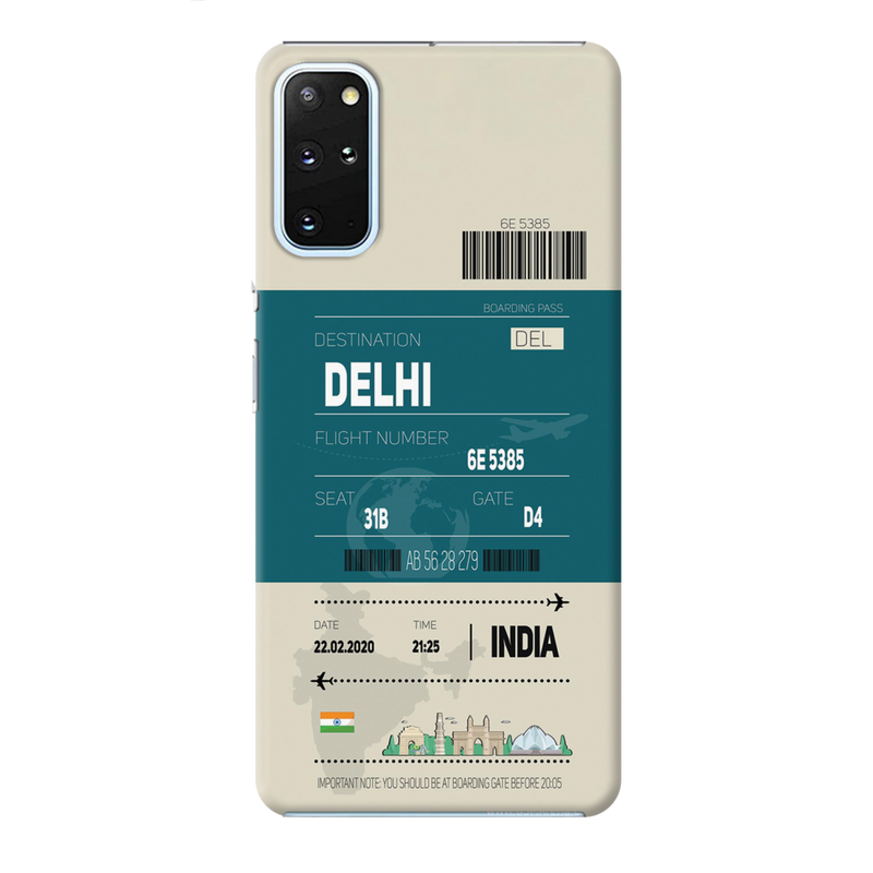 Delhi ticket Printed Slim Cases and Cover for Galaxy S20