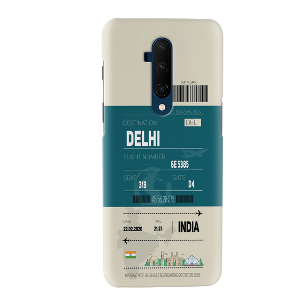 Delhi ticket Printed Slim Cases and Cover for OnePlus 7T Pro