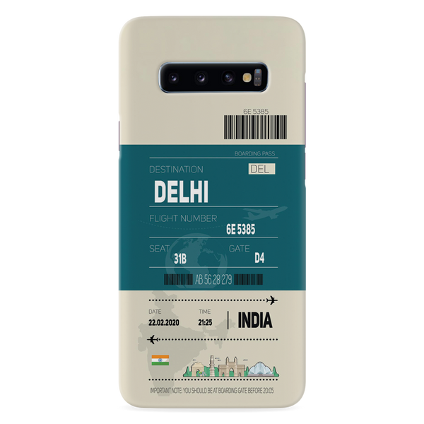 Delhi ticket Printed Slim Cases and Cover for Galaxy S10