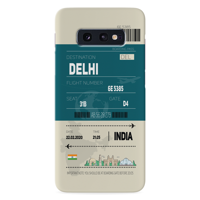 Delhi ticket Printed Slim Cases and Cover for Galaxy S10E