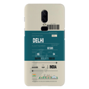 Delhi ticket Printed Slim Cases and Cover for OnePlus 6