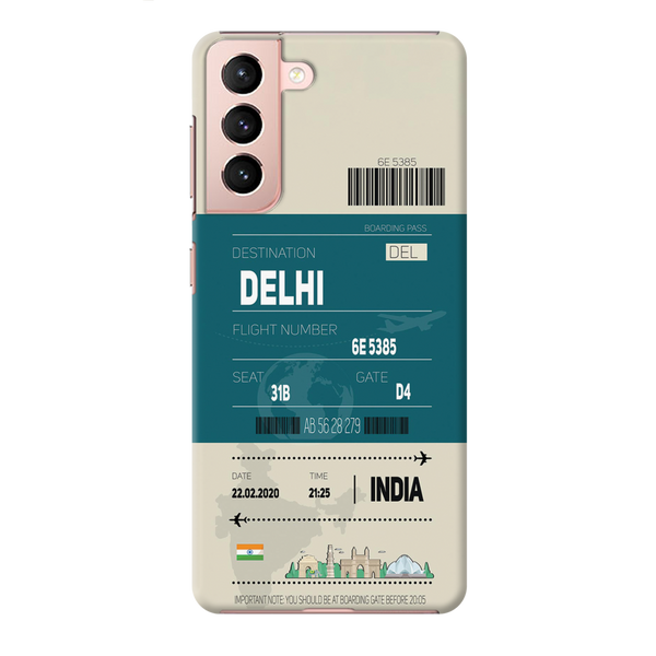 Delhi ticket Printed Slim Cases and Cover for Galaxy S21 Plus