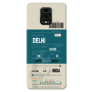 Delhi ticket Printed Slim Cases and Cover for Redmi Note 9 Pro Max
