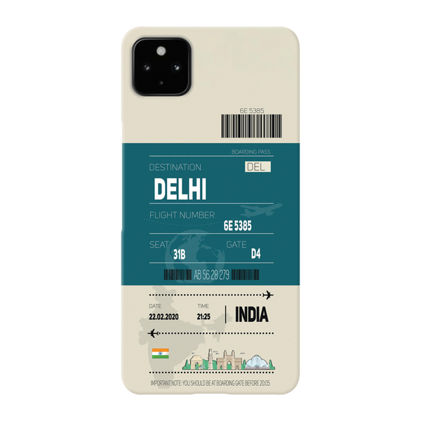 Delhi ticket Printed Slim Cases and Cover for Pixel 4A