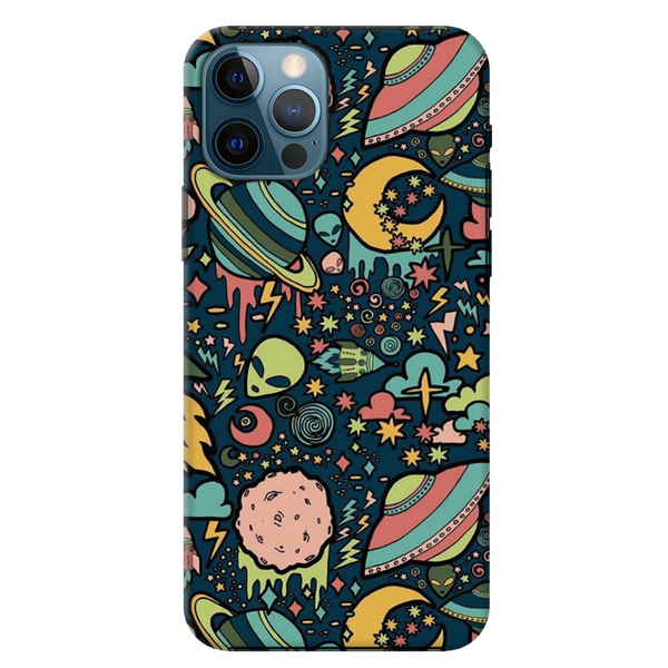 Space Ships Printed Slim Cases and Cover for iPhone 12 Pro