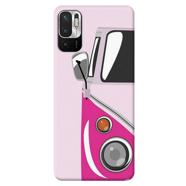 Pink Volkswagon Printed Slim Cases and Cover for Redmi Note 10T