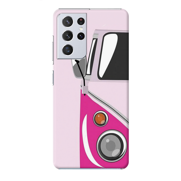 Pink Volkswagon Printed Slim Cases and Cover for Galaxy S21 Ultra
