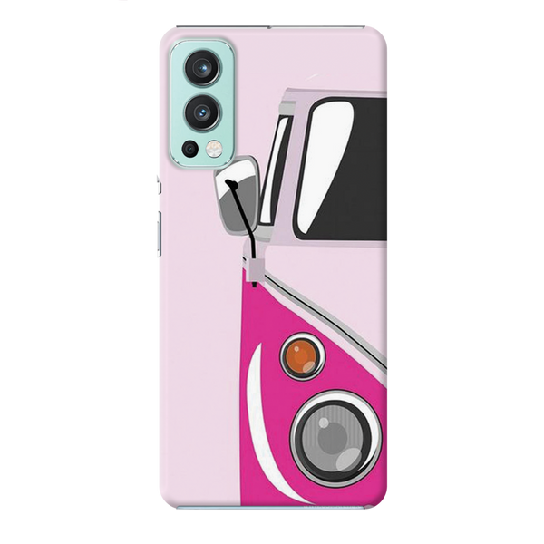Pink Volkswagon Printed Slim Cases and Cover for OnePlus Nord 2