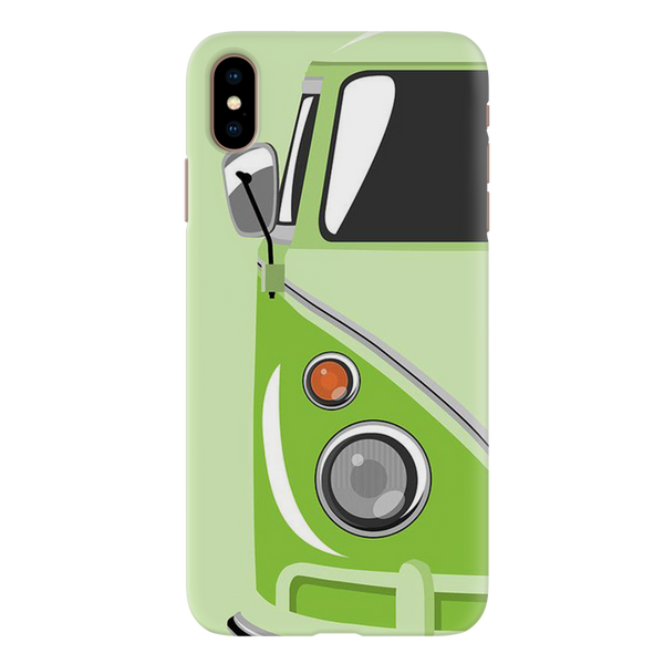 Green Volkswagon Printed Slim Cases and Cover for iPhone XS Max