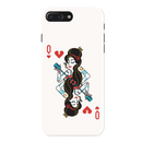 Queen Card Printed Slim Cases and Cover for iPhone 8 Plus