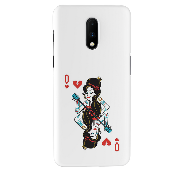 Queen Card Printed Slim Cases and Cover for OnePlus 7