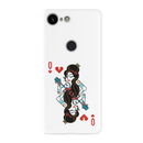 Queen Card Printed Slim Cases and Cover for Pixel 3