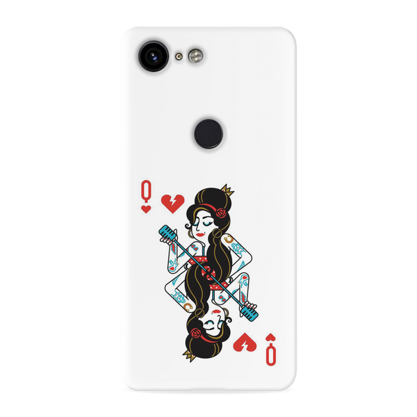 Queen Card Printed Slim Cases and Cover for Pixel 3