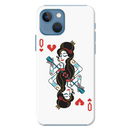 Queen Card Printed Slim Cases and Cover for iPhone 13 Mini