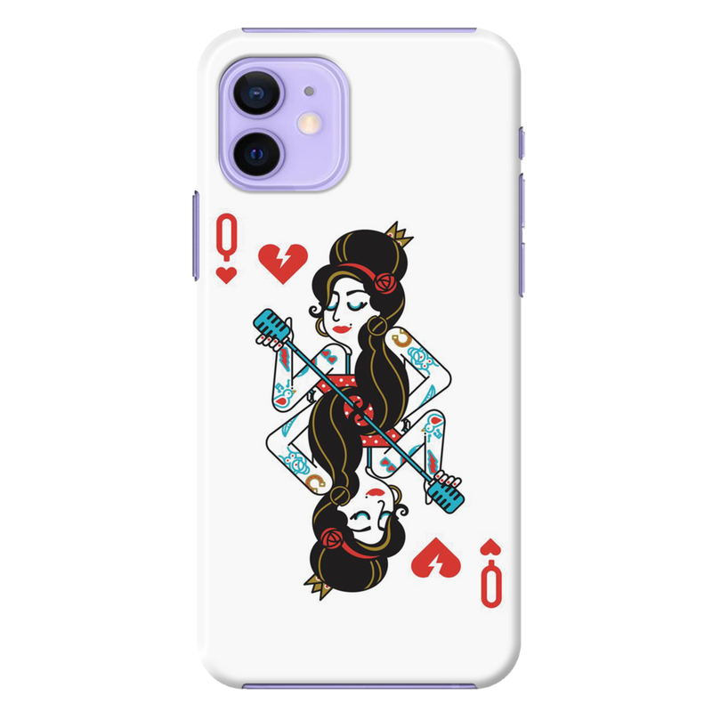 Queen Card Printed Slim Cases and Cover for iPhone 12
