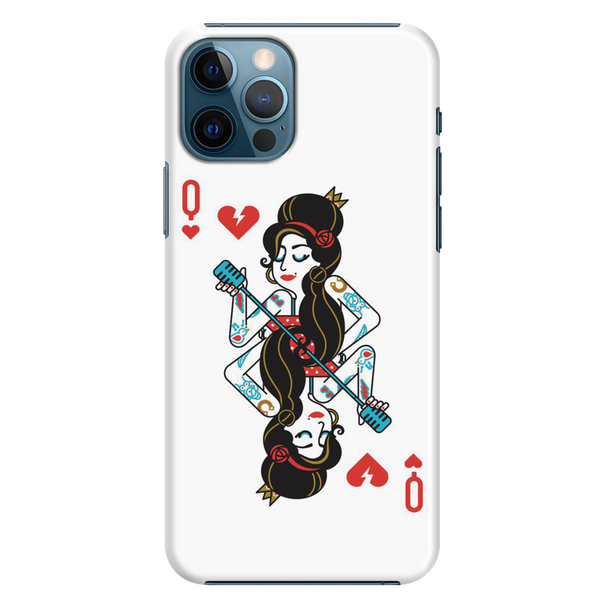 Queen Card Printed Slim Cases and Cover for iPhone 12 Pro