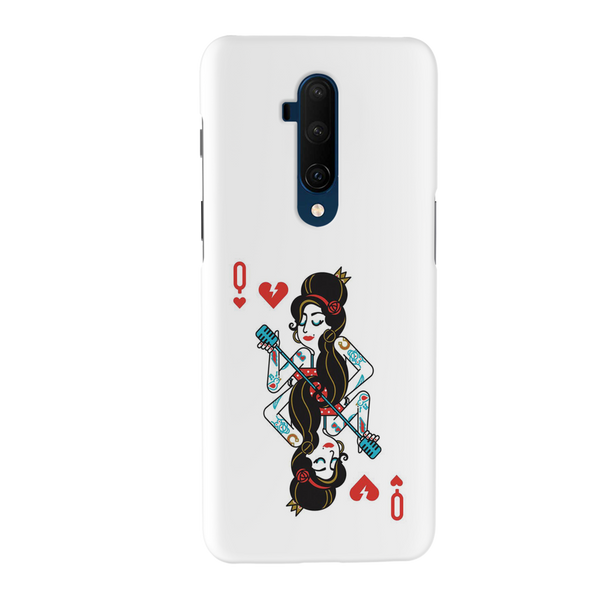 Queen Card Printed Slim Cases and Cover for OnePlus 7T Pro