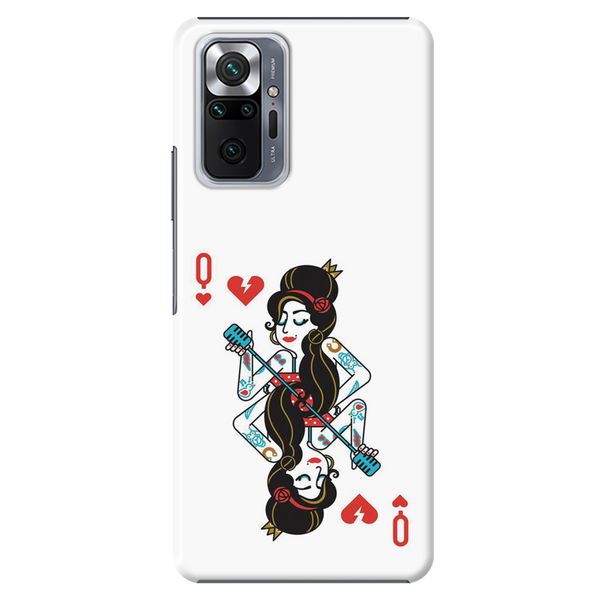 Queen Card Printed Slim Cases and Cover for Redmi Note 10 Pro Max