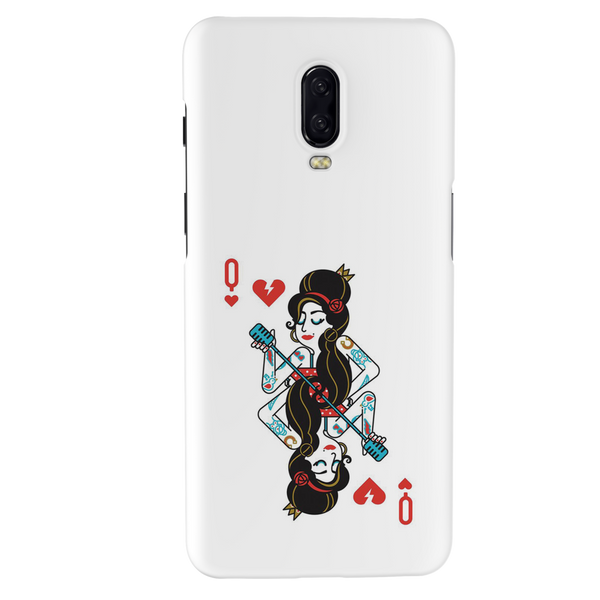 Queen Card Printed Slim Cases and Cover for OnePlus 6T