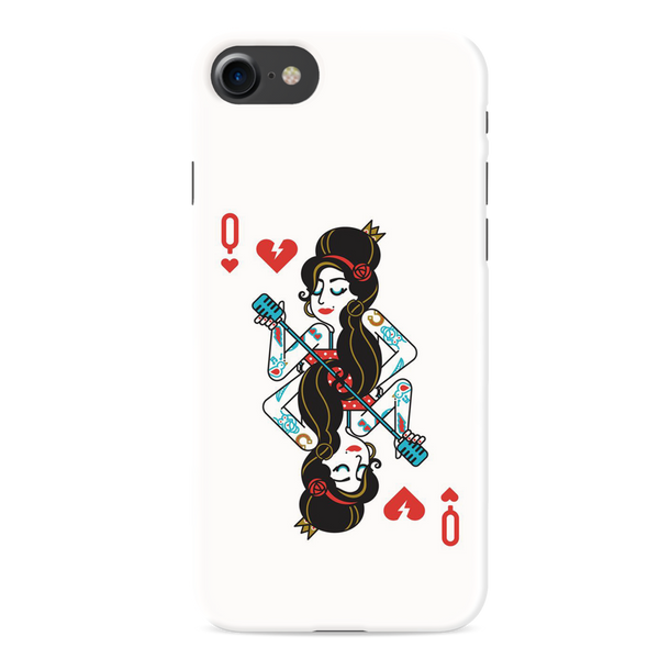 Queen Card Printed Slim Cases and Cover for iPhone 7