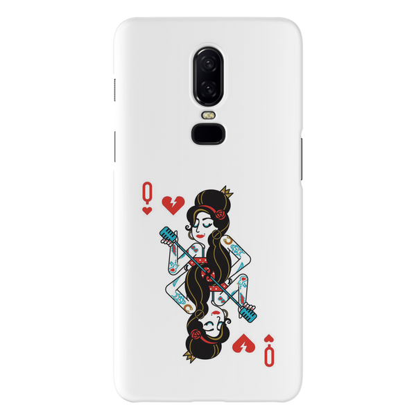 Queen Card Printed Slim Cases and Cover for OnePlus 6